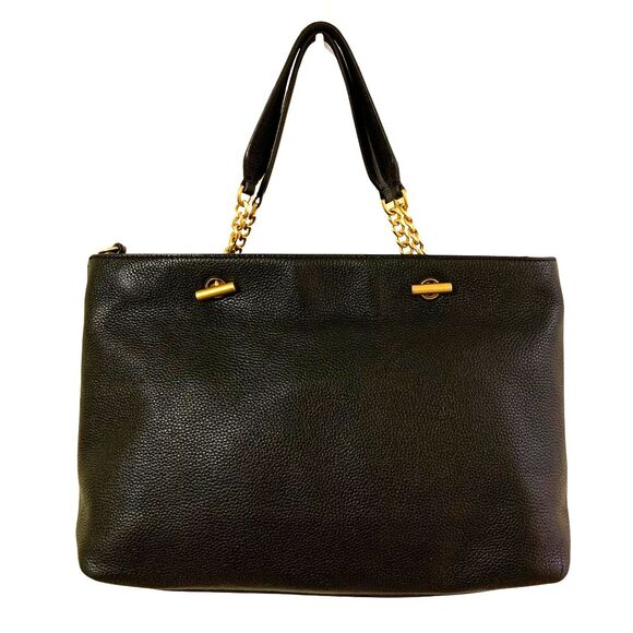 Tory Burch  Black Leather Satchel Versatile Cross Body /Shoulder Bag - Picture 5 of 12